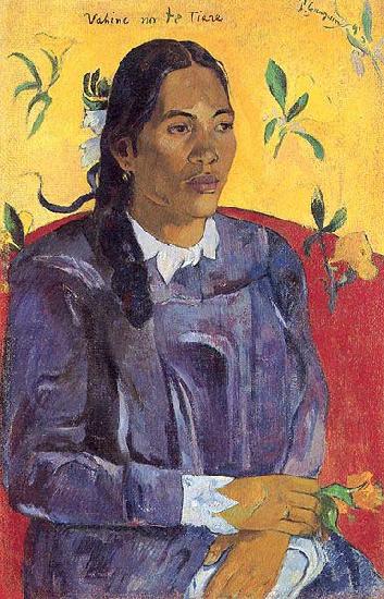  Woman with a Flower